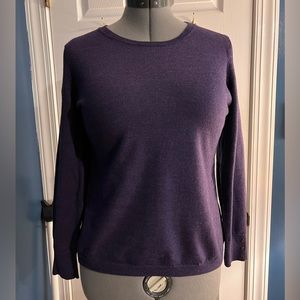 Banana Republic Merino Wool Plum Sweater